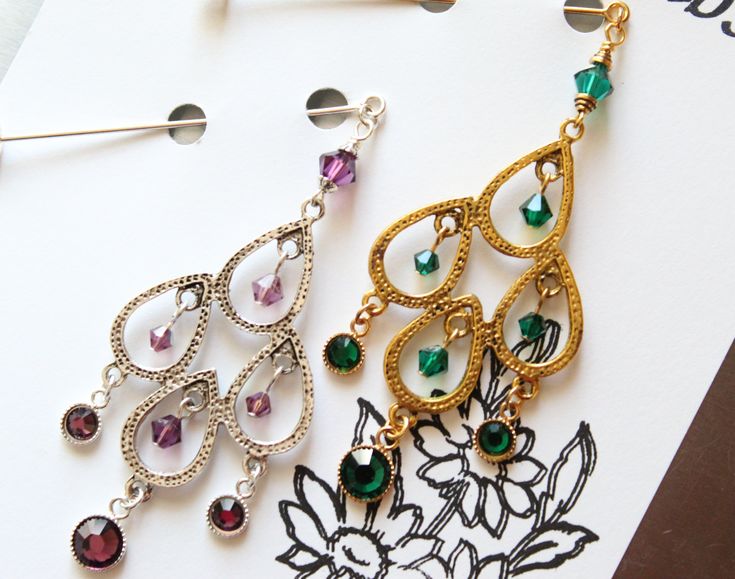 Emerald Green And Gold Dangle Hijab Pin Purple And Silver Etsy Hijab Pins Swarovski Crystal Beads Green And Gold