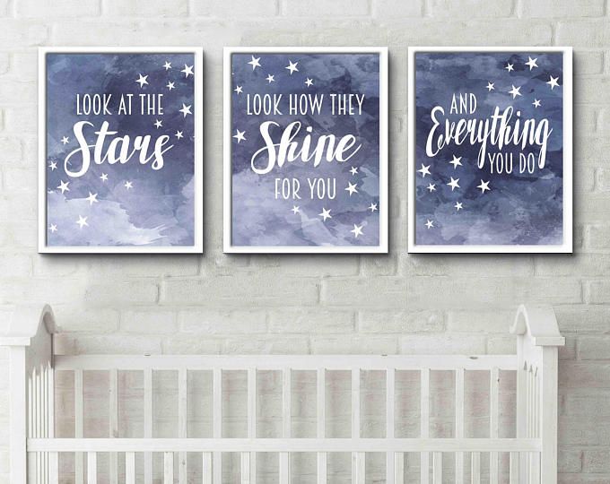 grey and pink decor Coldplay lyrics quotes Nursery bedroom prints set of 3