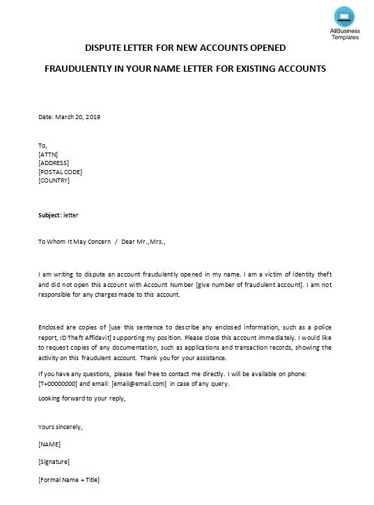 How to write an Online Identity Theft Banking Dispute letter? Download How to write an Online Identity Theft Banking Dispute letter? Download