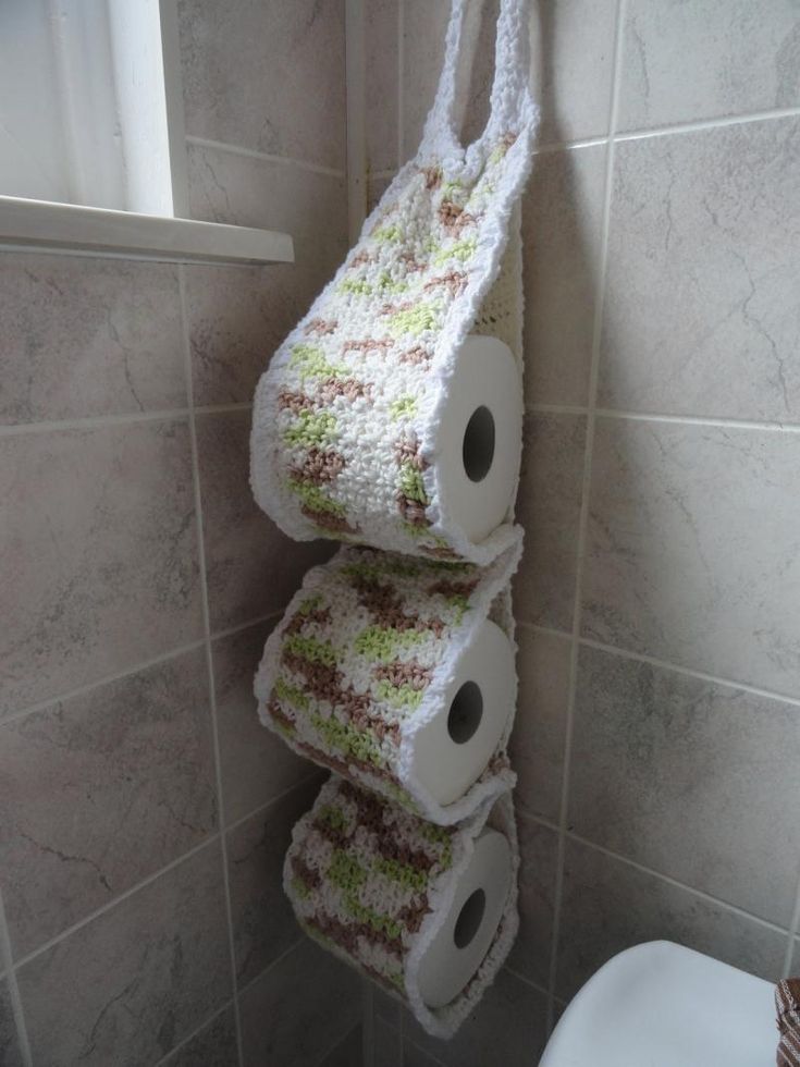 crocheted toilet paper roll holder inspiration our new house has a - Bathroom Accessories Toilet Paper Holders crocheted toilet paper roll holder inspiration our new house has a - Bathroom Accessories Toilet Paper Holders
