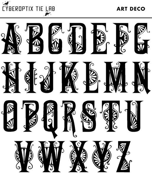initial pocket square personalized art deco font hanky art