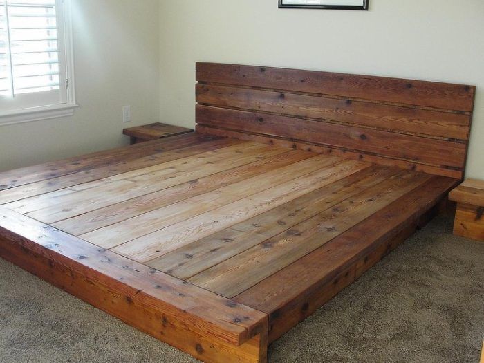 Lovable Furniture King Platform Bed Frames Selections Low Profile Dipan Bingkai Tempat Tidur Ide R Lovable Furniture King Platform Bed, Plans To Build King Size Platform Bed With Drawers