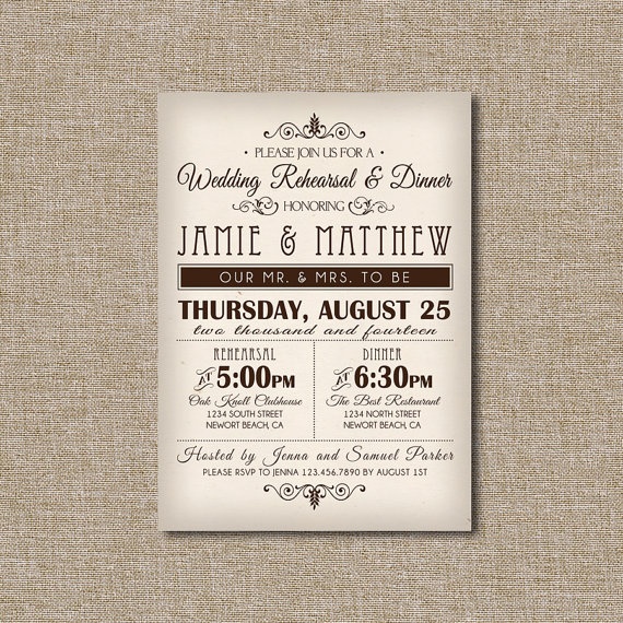 Wedding Rehearsal Dinner Invitation Parchment By Jraecardart 15 00 Wedding Rehearsal Dinner Invitation Parchment By Jraecardart 15 00