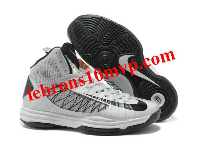 Buy Nike Lunar Hyperdunk 2013 Wolf Grey Black Men\u0027s Basketball Shoes For Sale