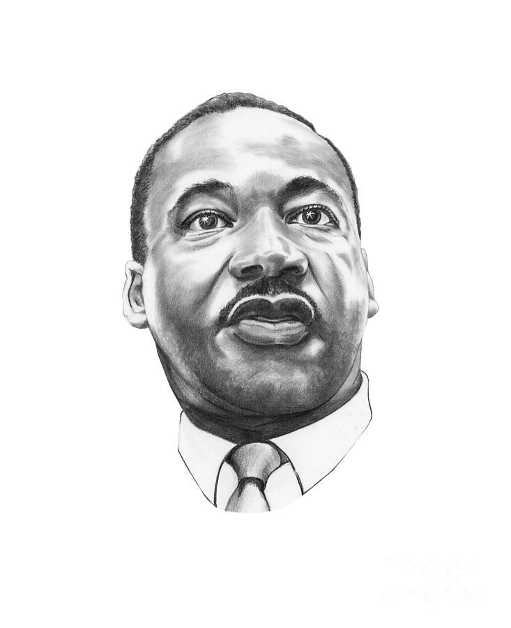Portrait Drawing Dr Martin Luther King By Murphy Elliott Martin Luther King Martin Luther King Jr Quotes Martin Luther