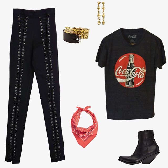 Merci Me London Queen Anne trousers, $853, wolfandbadger.com; McQ Alexander McQu...