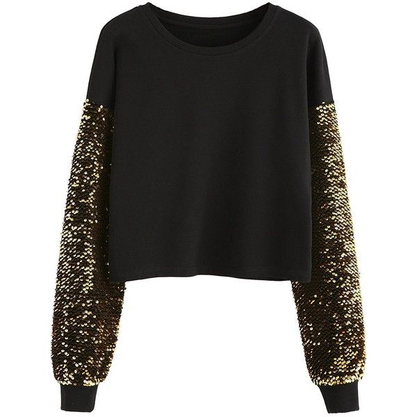Roman Originals Women Floral Placement Hotfix Jumper Ladies Autumn Winter Round Neck Long Sleeve Sparkly Glitter Shiny Trendy Smart Workwear Christmas Pullover Sweaters