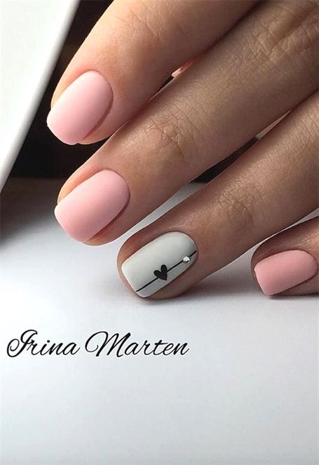 Short Nail Designs: Nail Art Designs for Short Nails to Try #NailArtDesigns Valentine's Day Nails, Pink Nails, Hair And Nails, Glitter Nails, Trendy Nails, Stylish Nails, Cute Nails, Short Gel Nails, Short Nails Art