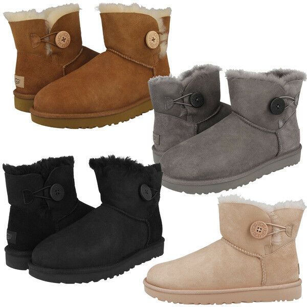 Damen Winterboots Leder Stiefeletten Stiefel 812743 Warm Gefüttert Schuhe