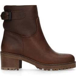 Kurze dunkelbraune Stiefel aus Leder (37,38,40,41,42 Kurze dunkelbraune Stiefel aus Leder (37,38,40,41,42