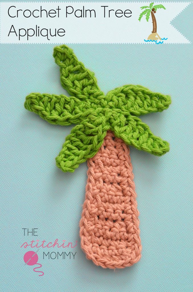 Palm Tree Applique Free Pattern Crochet Applique Patterns Free