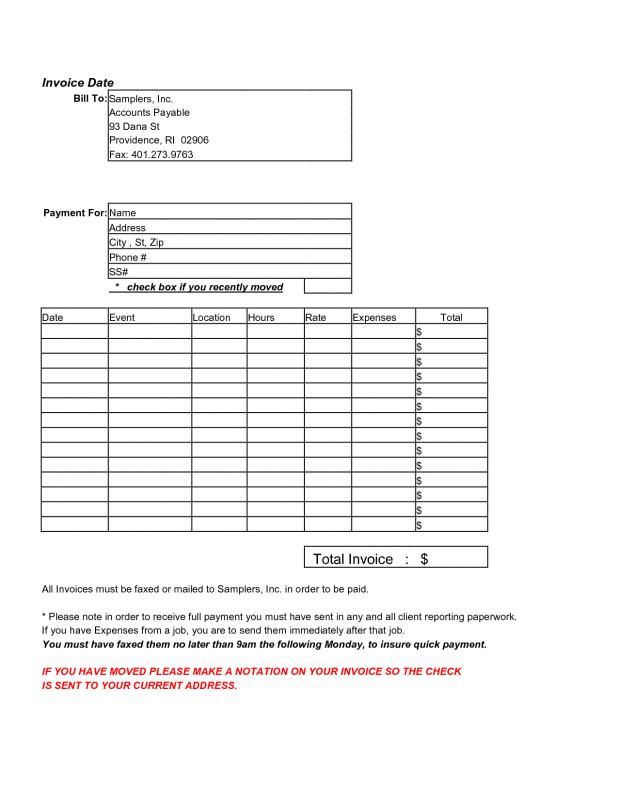 hourly invoice template invoice template estimate template invoice sample