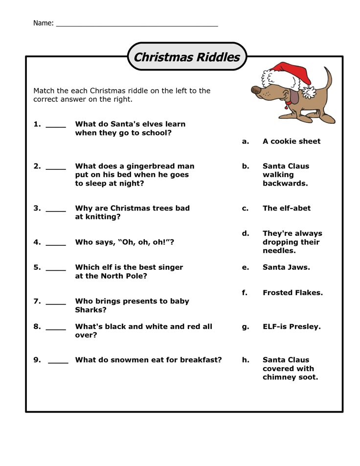 Ridiculous image in printable riddles with answers Declarative image with printable riddles with answers