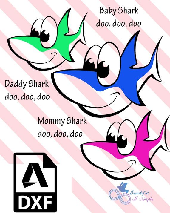 Download Sharks Doo Doo Doo, Mommy shark, Daddy Shark, Baby shark ...