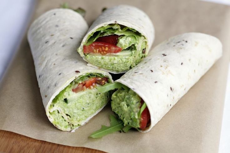 This Vegan Hummus Avocado Wrap Recipe Is Perfect for Lunch | Recipe ...