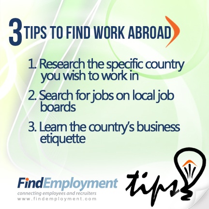 resume work abroad