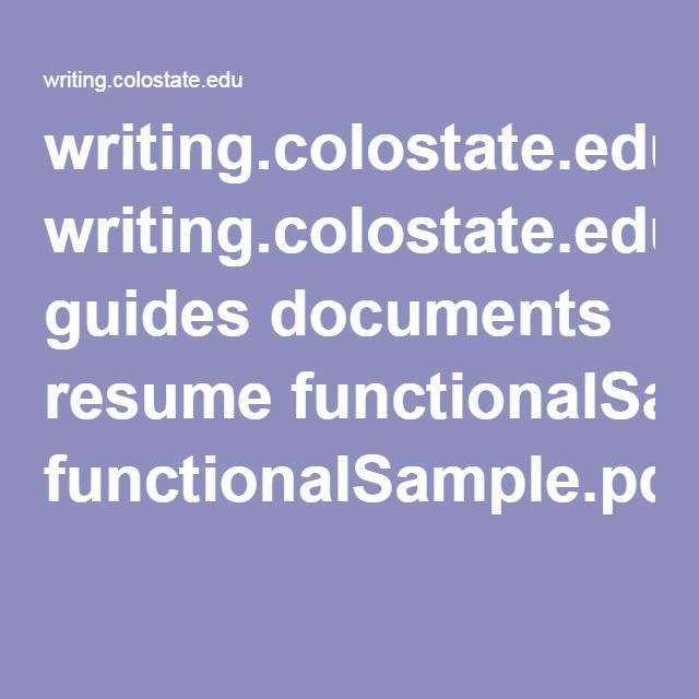 15 best Creating a Functional Resume images on Pinterest Sample - what is a functional resume 15 best Creating a Functional Resume images on Pinterest Sample - what is a functional resume