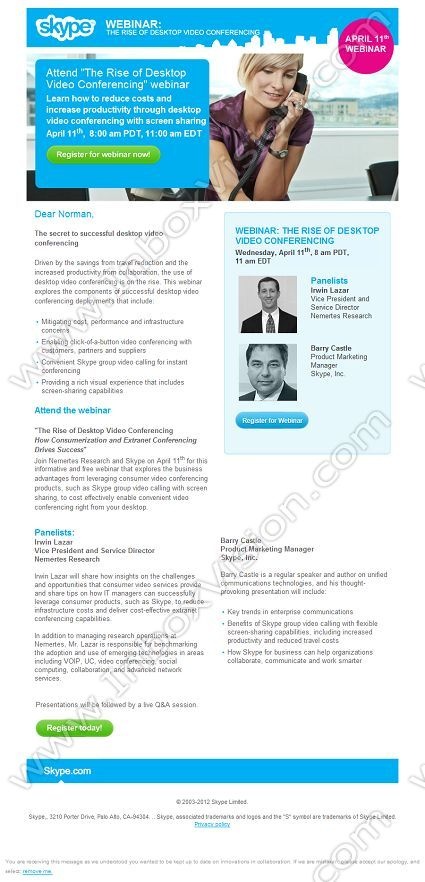 webinar invite template