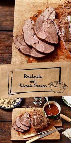 Rehkeule mit Kirsch-Sauce Rehkeule mit Kirsch-Sauce