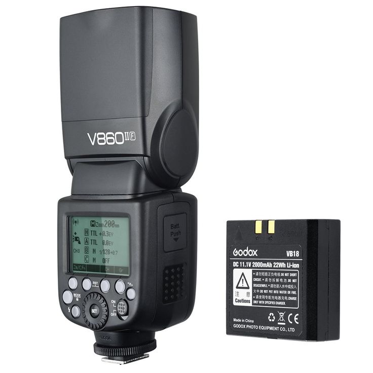 Godox V860IIF TTL GN60 2.4G HighSpeed Sync 1/8000s Liion Battery Camera