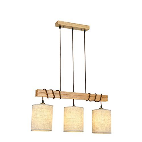 Cheerhuzz Nordic Retro Dining Room Wood Pendant Light Modern 3 Cheerhuzz Nordic Retro Dining Room Wood Pendant Light Modern 3 Lights Art Loft Hotel Bar Kitchen