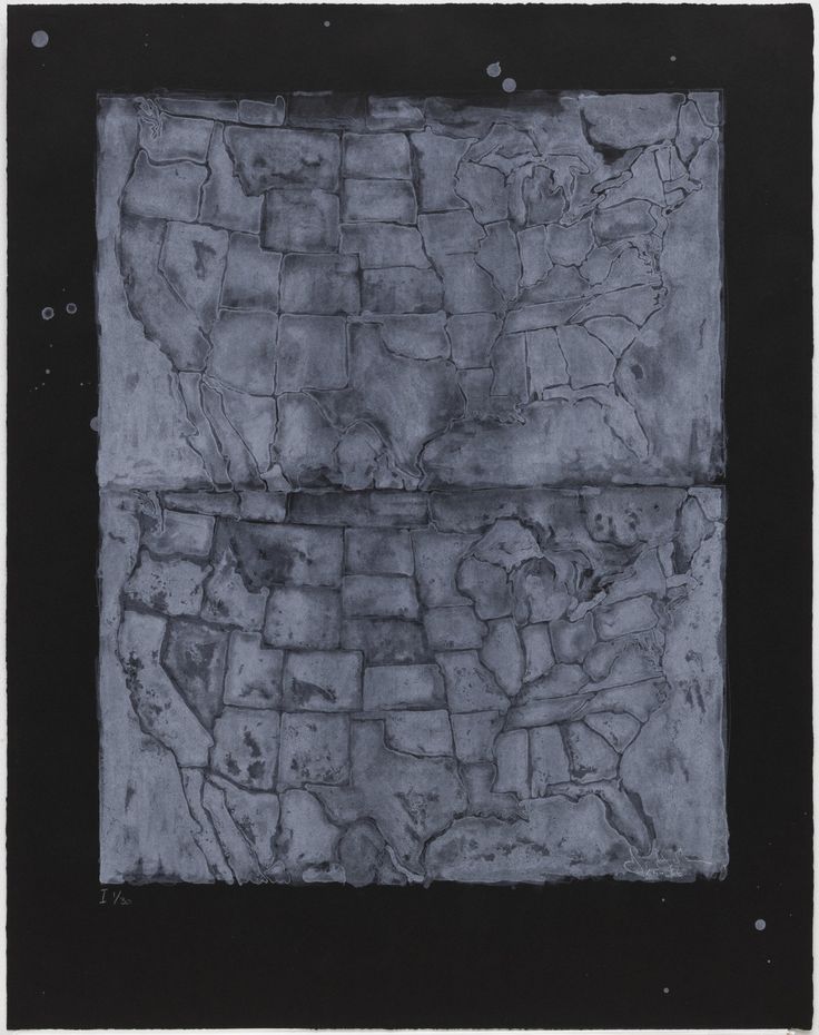 Jasper Johns Two Maps I 1966 - 0a98960fd5792f892d9b3b859e4cd035 Jasper Johns Moma