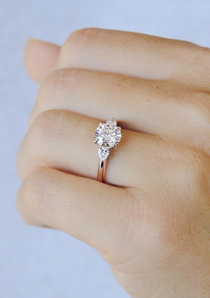 Moonstone Engagement Ring White Gold Unique Engagement Ring