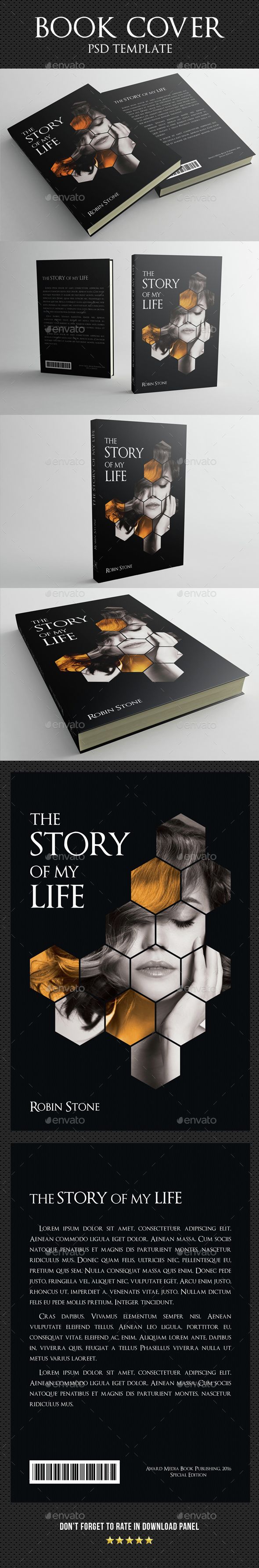 book cover design template