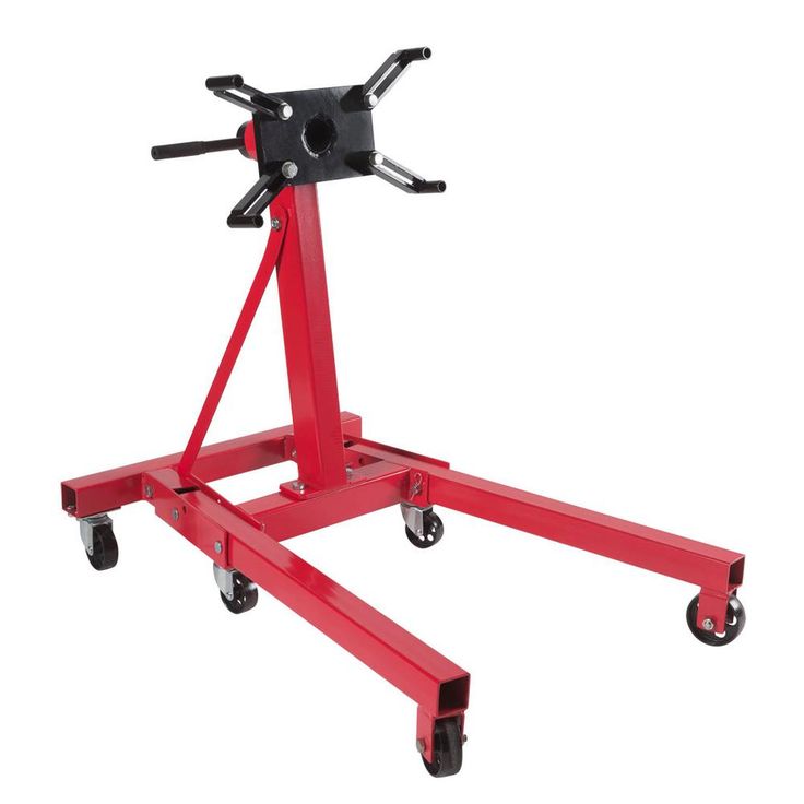 JEGS 80042 Red Engine Stand 2000 lbs Capacity 360 Degree Head Motor Stand JEGS 80042 Red Engine Stand 2000 lbs Capacity 360 Degree Head Motor Stand