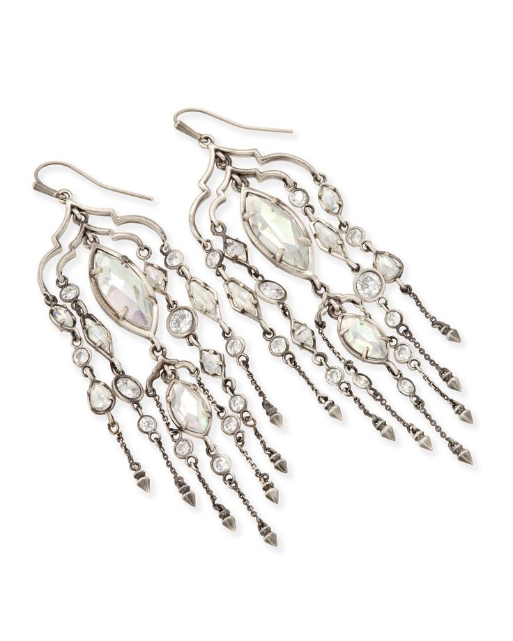 Emma Silver Chandelier Duster Earrings Kendra Scott Dream Jewelry Shoulder Emma Silver Chandelier Duster Earrings, Kendra Scott Silver Chandelier Earrings