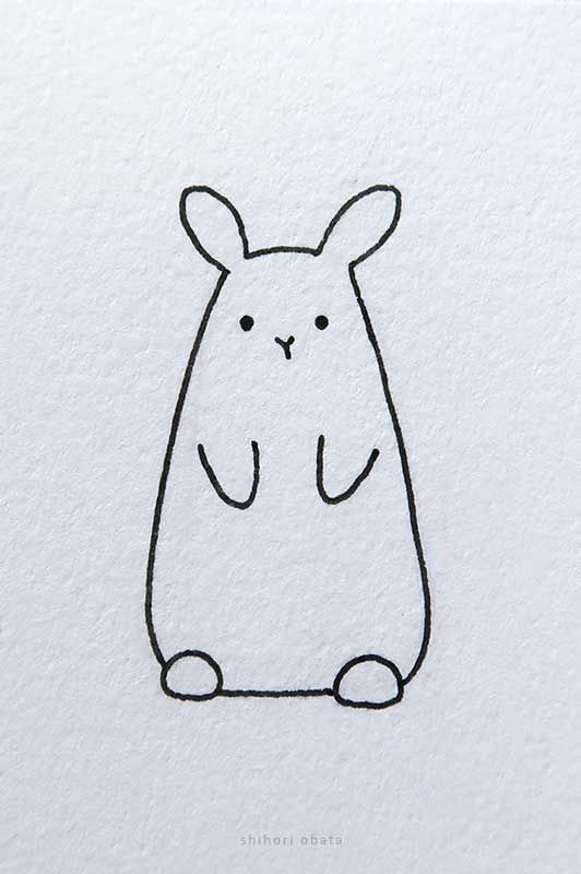 20 Cute Easy Bunny Rabbit Drawing Ideas | Bunny drawing, Rabbit ...