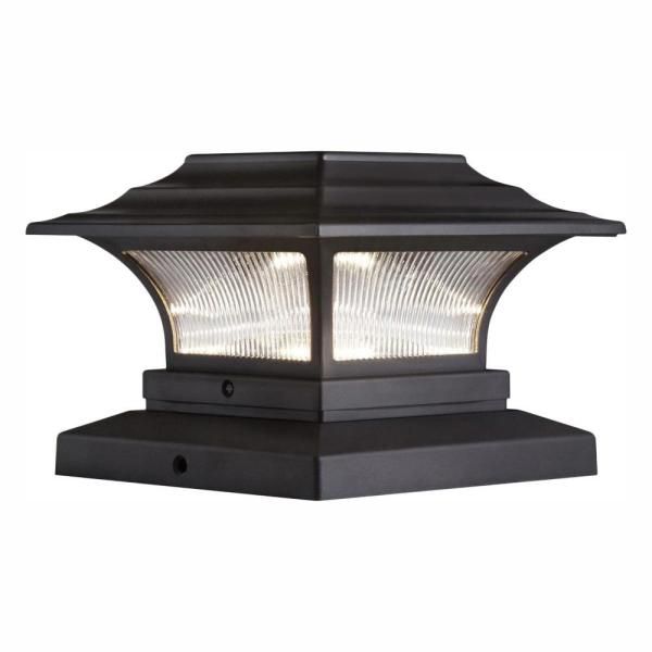 Solar 4 In X Bronze Outdoor Integrated Led Deck Post Light With 6 Adapter 2 Pack Lights Outdoor Integrated Led Deck Post Light, Best Outdoor Solar Step Lights Home Depot