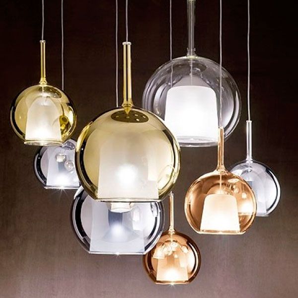 Mini Glo Pendant Light Glass Design - Gold Globe Pendant Light Canada