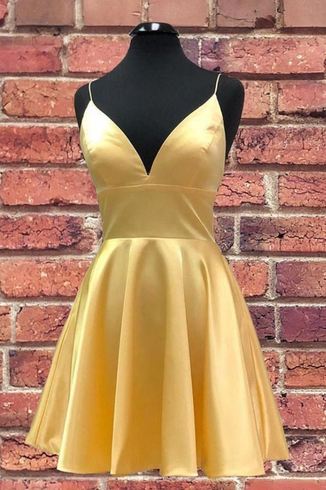 Fantastic Women Dresses Are Readily Available On Our Internet Site Take A Look And You Yellow Homecoming Dresses Simple Homecoming Dresses Prom Dresses Yellow
