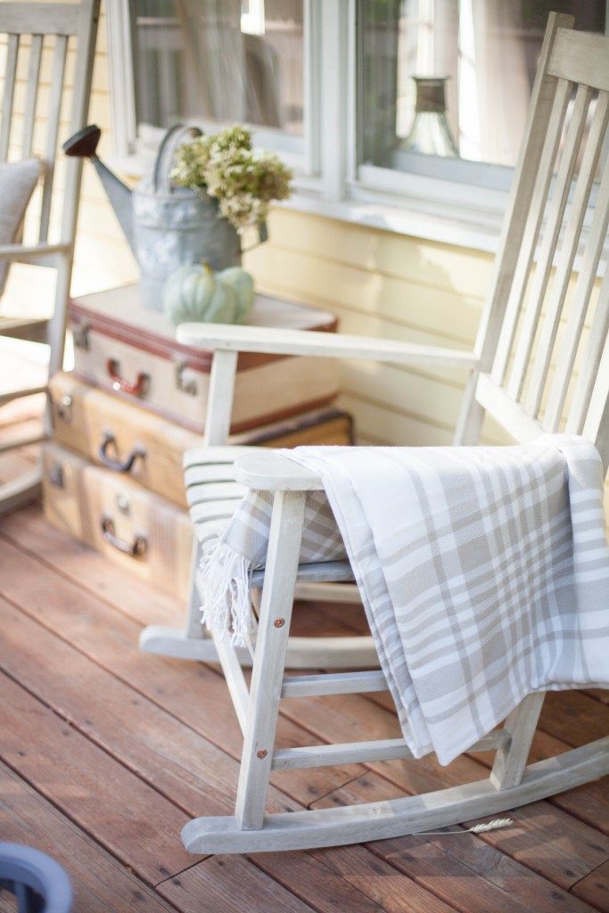 home rustic halloween front porch decor