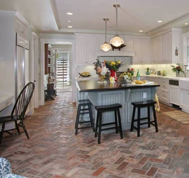 Modern Kitchen Flooring Ideas best 25+ brick floor kitchen ideas on pinterest | wood cabinets Modern Kitchen Flooring Ideas best 25+ brick floor kitchen ideas on pinterest | wood cabinets
