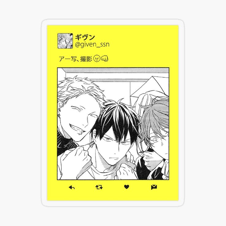 given anime official merch