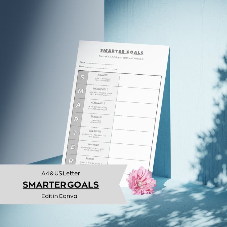 Smart Goal Setting Canva Template Smart Goalsetting Coaching Worksheet Smart Goal Setting Canva Template Smart Goalsetting Coaching Worksheet