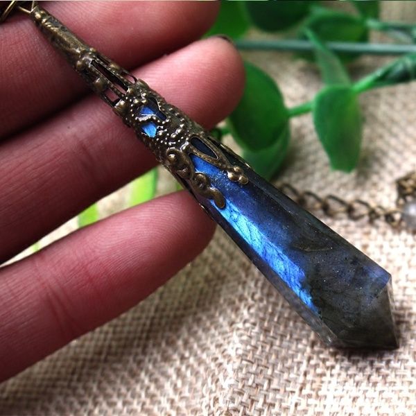 Tarot Divination Faceted Crystal Pendulum Opal Retro Wicca Pagan Altar Props Art Tarot Divination Faceted Crystal Pendulum Opal Retro Wicca Pagan Altar Props Art