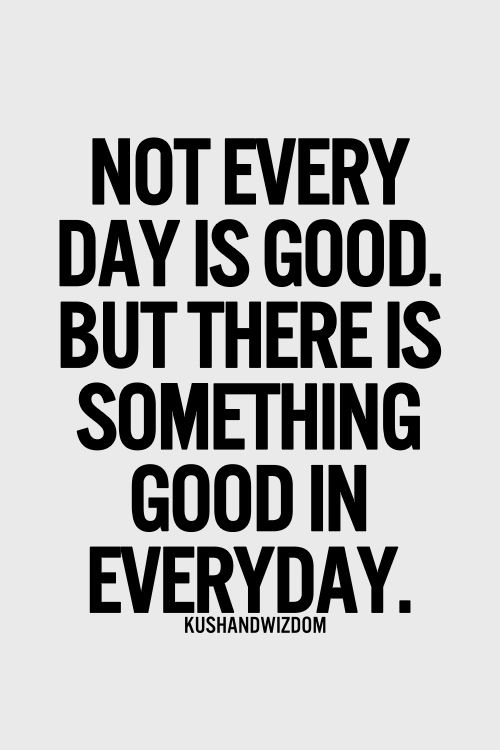 Not Every Day Is Good But There Is Something Good In Everyday Gorgeous Famous Life Quote Not Every Day Is Good But There Is Something Good In Everyday Gorgeous Famous Life Quote