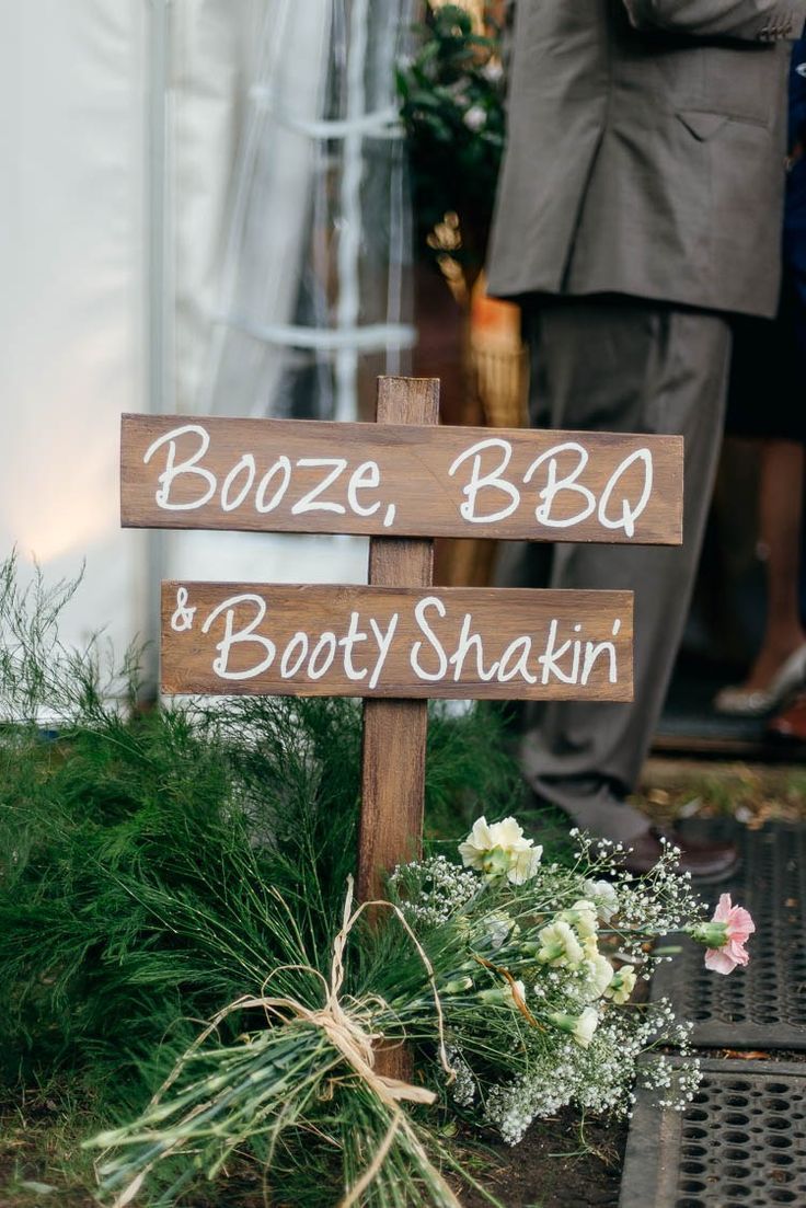 Rustic Wooden Sign Painted Home Made Garden Party Wedding Www