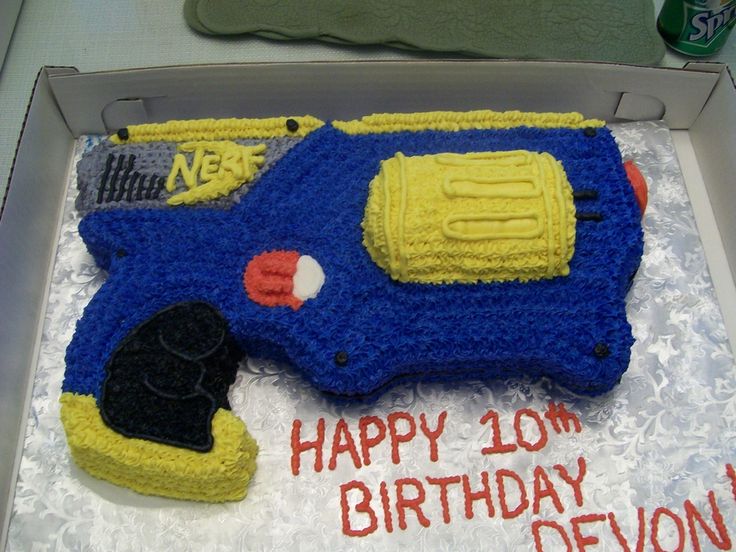 Best 25+ Nerf gun cake ideas on Pinterest Nerf party ...