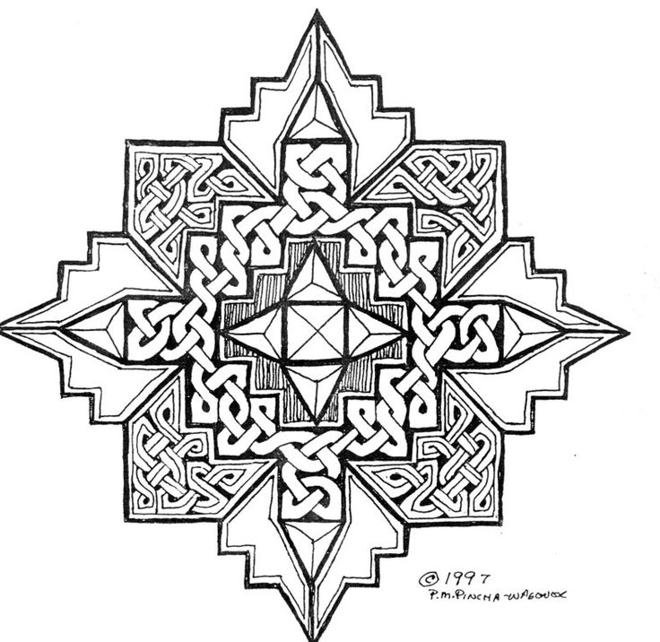 Mandala Celtic Tangle By P
