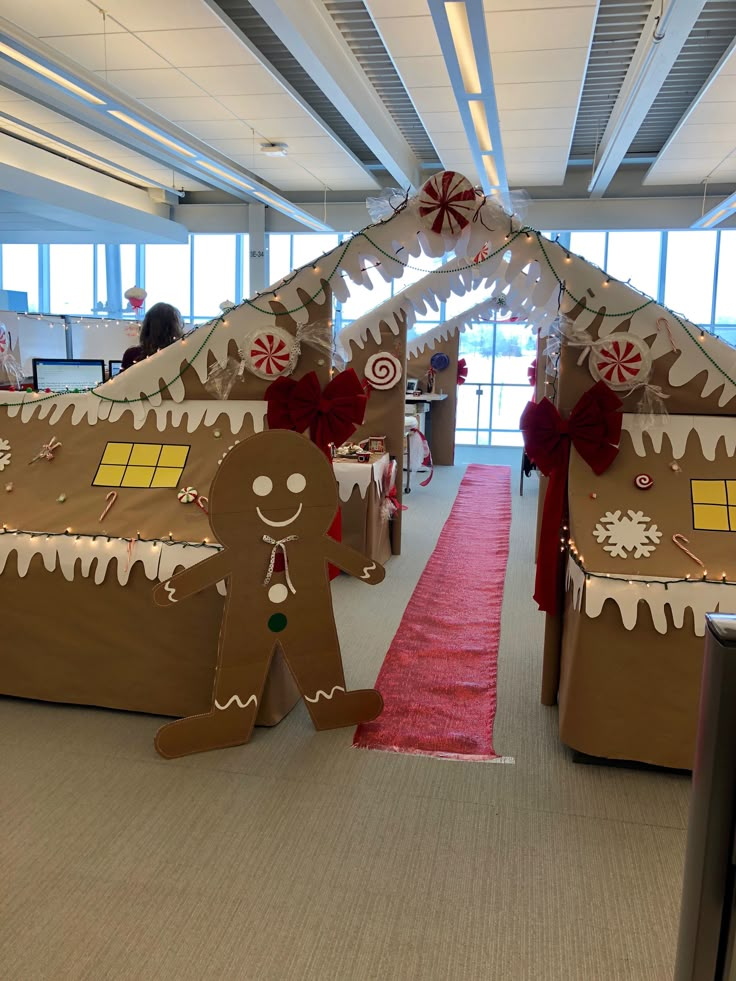 Winning Gingerbread House Decoration at our Christmas Office Contest