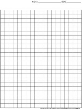 graph paper full page grid 1 centimeter squares 19x23 boxes king