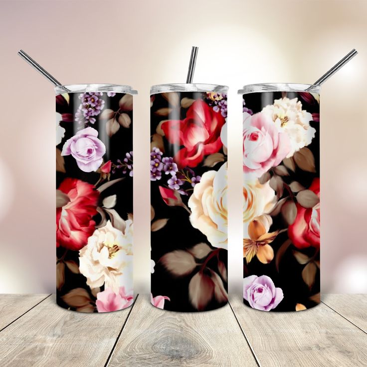 20 Oz skinny tumbler knitted floral wood tapered straight template digital download sublimation graphics instant download sublimation