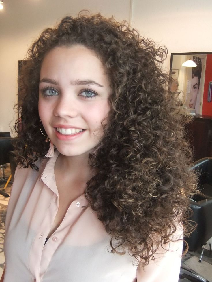 Blonde long hair secretary curly
