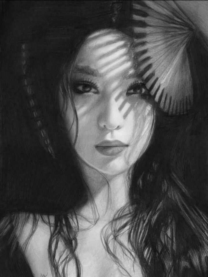 Drawings photos asian female