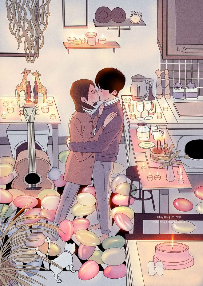 Bộ tranh: Phàm là phụ nữ, ai cũng nuôi dưỡng trong mình giấc mơ hạnh phúc giản dị này thôi - Ảnh 10. | Đang yêu, Illustration, Nhật ký nghệ thuật