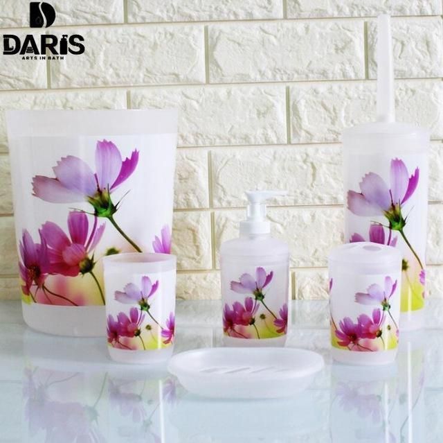 Buy Sdarisb 6Pcs Cartoon Cat Bathroom Accessory Soap Dish Dispenser Bottle Tooth...